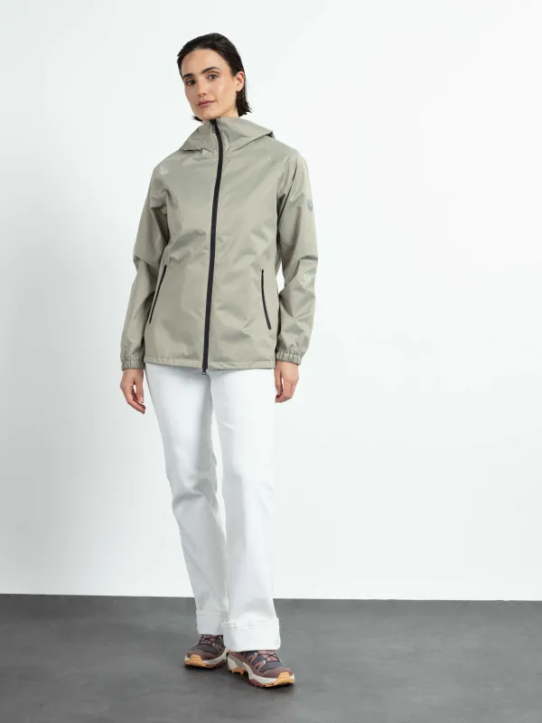 WEGA Green Goose Damenjacke mit verschweißten Nähten Anniversary Rain - Vegane Regenjacke in Schilf